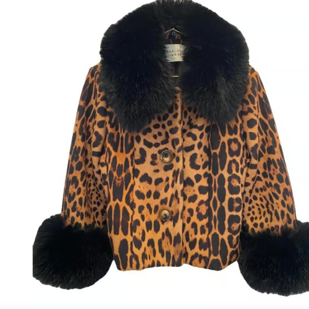 Charlotte Simone FAUX FUR COAT (size M)